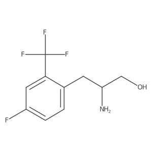 2-Amino-3-[4-fluoro-2-(trifluoromethyl)phenyl]propan-1-ol Structure