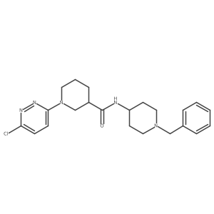 N-(1-benzylpiperidin-4-yl)-1-(6-chloropyridazin-3-yl)piperidine-3-carboxamide结构式