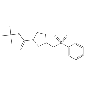 tert-Butyl 3-((pyridin-4-ylsulfonyl)methyl)pyrrolidine-1-carboxylate Structure