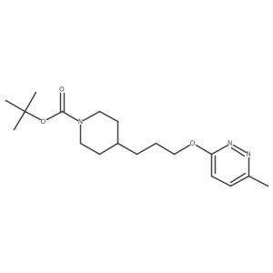 tert-Butyl 4-(3-((6-methylpyridazin-3-yl)oxy)propyl)piperidine-1-carboxylate Structure