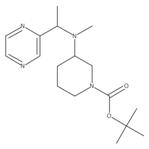tert-Butyl 3-(methyl(1-(pyrazin-2-yl)ethyl)amino)piperidine-1-carboxylate Structure