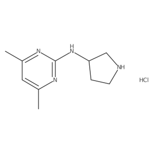 (S)-4,6-dimethyl-N-(pyrrolidin-3-yl)pyrimidin-2-amine hydrochloride Structure