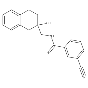 3-cyano-N-((2-hydroxy-1,2,3,4-tetrahydronaphthalen-2-yl)methyl)benzamide Structure