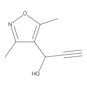 (R)-1-(3,5-dimethylisoxazol-4-yl)prop-2-yn-1-ol Structure