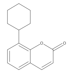 8-Cyclohexyl-2H-1-benzopyran-2-one结构式