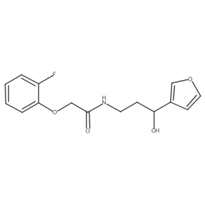 2-(2-Fluorophenoxy)-N-[3-(furan-3-YL)-3-hydroxypropyl]acetamide Structure