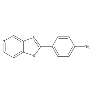 4-(Thiazolo[4,5-c]pyridin-2-yl)benzenamine结构式