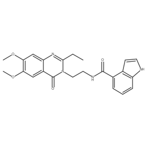 N-[2-(2-ethyl-6,7-dimethoxy-4-oxoquinazolin-3(4H)-yl)ethyl]-1H-indole-4-carboxamide Structure