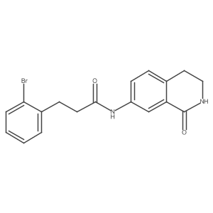 3-(2-bromophenyl)-N-(1-oxo-1,2,3,4-tetrahydroisoquinolin-7-yl)propanamide Structure