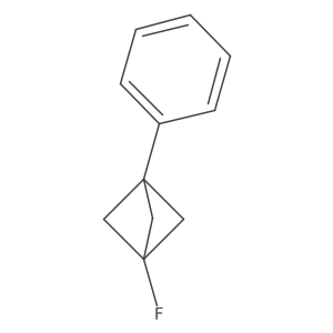 1-Fluoro-3-phenylbicyclo[1.1.1]pentane结构式
