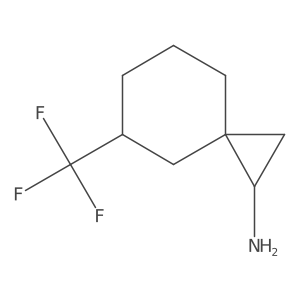 5-(Trifluoromethyl)spiro[2.5]octan-1-amine Structure
