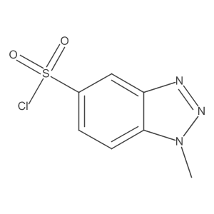 1-methyl-1H-1,2,3-benzotriazole-5-sulfonyl chloride Structure