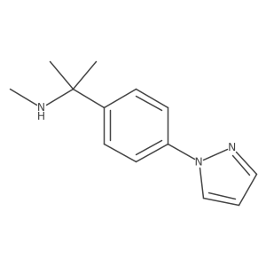 methyl({2-[4-(1H-pyrazol-1-yl)phenyl]propan-2-yl})amine结构式