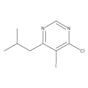 4-Chloro-5-iodo-6-(2-methylpropyl)pyrimidine Structure