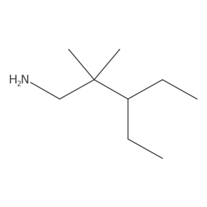 3-Ethyl-2,2-dimethylpentan-1-amine结构式