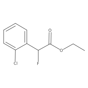 Ethyl 2-(2-chlorophenyl)-2-fluoroacetate结构式