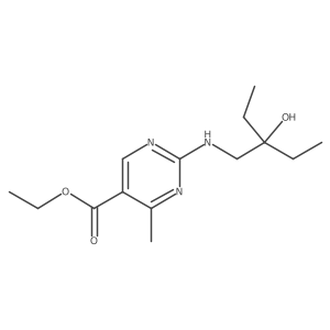 ethyl 2-[(2-ethyl-2-hydroxy-butyl)amino]-4-methyl-pyrimidine-5-carboxylate Structure