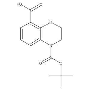 4-[(tert-butoxy)carbonyl]-3,4-dihydro-2H-1,4-benzoxazine-8-carboxylic acid Structure