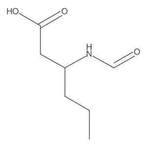 3-Formamidohexanoic acid结构式