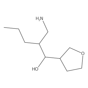 2-(Aminomethyl)-1-(oxolan-3-yl)pentan-1-ol Structure