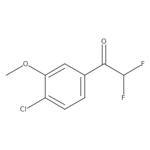 1-(4-Chloro-3-methoxyphenyl)-2,2-difluoroethanone Structure