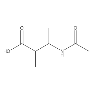 3-Acetamido-2-methylbutanoic acid结构式