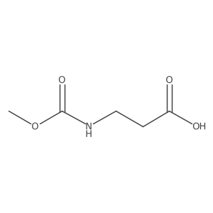 3-[(Methoxycarbonyl)amino]propanoic acid结构式