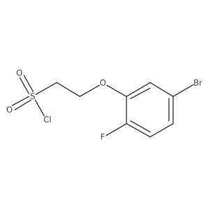 2-(5-Bromo-2-fluorophenoxy)ethane-1-sulfonyl chloride Structure