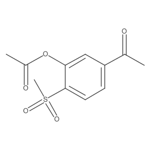 5-Acetyl-2-(methylsulfonyl)phenyl acetate Structure