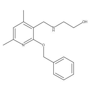 2-(((2-(Benzyloxy)-4,6-dimethylpyridin-3-yl)methyl)amino)ethanol结构式