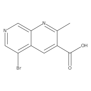 5-Bromo-2-methyl-1,7-naphthyridine-3-carboxylic acid Structure