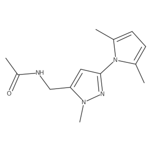 N-[[3-(2,5-dimethyl-1H-pyrrol-1-yl)-1-methyl-1H-pyrazol-5-yl]methyl]Acetamide Structure
