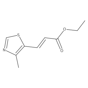 ethyl (2E)-3-(4-methyl-1,3-thiazol-5-yl)prop-2-enoate Structure