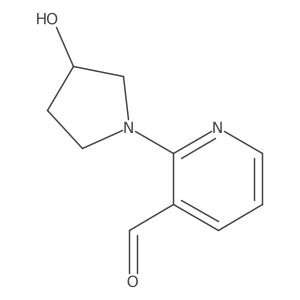 2-(3-Hydroxypyrrolidin-1-yl)pyridine-3-carbaldehyde结构式