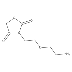 3-[2-(2-Aminoethoxy)ethyl]-1,3-oxazolidine-2,4-dione结构式