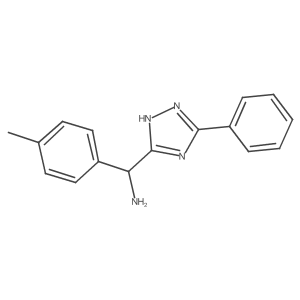 1H-1,2,4-Triazole-5-methanamine, I+/--(4-methylphenyl)-3-phenyl-结构式