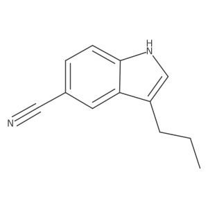 3-propyl-1H-indole-5-carbonitrile结构式