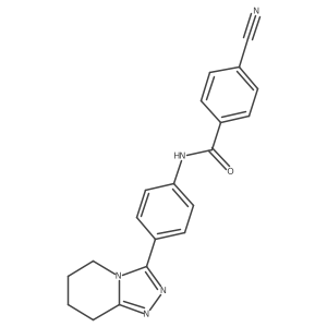 4-cyano-N-[4-(5,6,7,8-tetrahydro[1,2,4]triazolo[4,3-a]pyridin-3-yl)phenyl]benzamide Structure