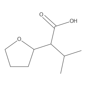3-Methyl-2-(oxolan-2-yl)butanoic acid结构式