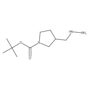 tert-Butyl 3-(hydrazinomethyl)pyrrolidine-1-carboxylate结构式