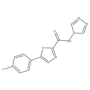5-(4-fluorophenyl)-N-(4H-1,2,4-triazol-4-yl)oxazole-2-carboxamide Structure