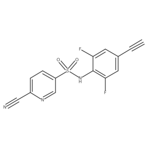 6-cyano-N-(4-ethynyl-2,6-difluorophenyl)pyridine-3-sulfonamide Structure