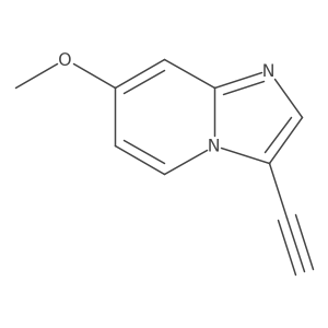 3-Ethynyl-7-methoxyimidazo[1,2-a]pyridine结构式