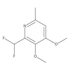 2-(Difluoromethyl)-3,4-dimethoxy-6-methylpyridine Structure