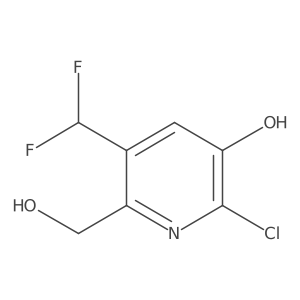 2-Chloro-5-(difluoromethyl)-6-(hydroxymethyl)pyridin-3-ol Structure