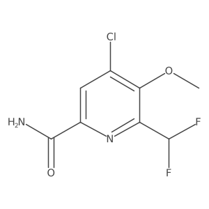 4-Chloro-6-(difluoromethyl)-5-methoxypicolinamide结构式