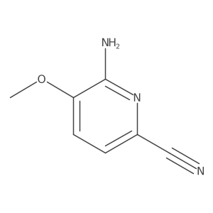 6-Amino-5-methoxypicolinonitrile结构式