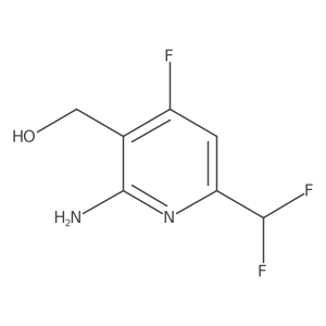 (2-Amino-6-(difluoromethyl)-4-fluoropyridin-3-yl)methanol Structure