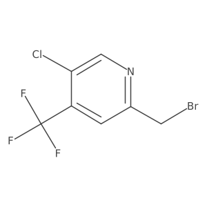 2-(Bromomethyl)-5-chloro-4-(trifluoromethyl)pyridine结构式