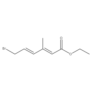 Ethyl (2E,4E)-6-bromo-3-methyl-2,4-hexadienoate结构式
